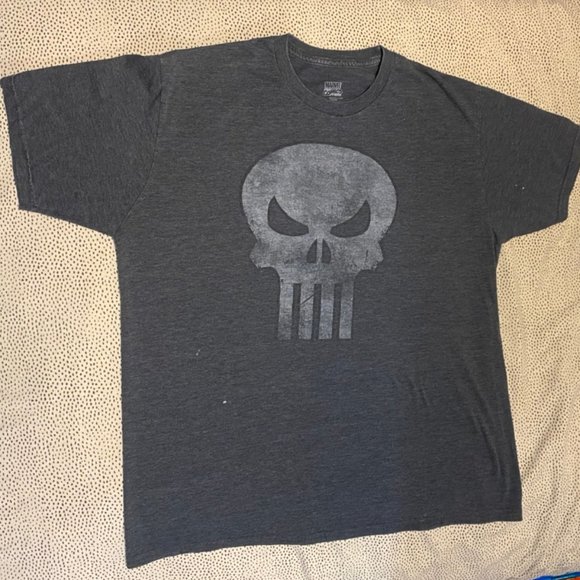 Marvel Punisher Grey XL T-Shirt - Picture 1 of 3